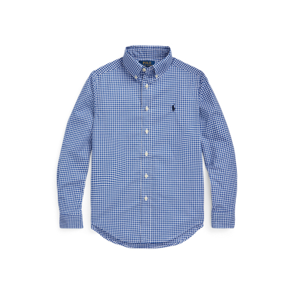 Gingham Cotton Poplin Shirt NWT